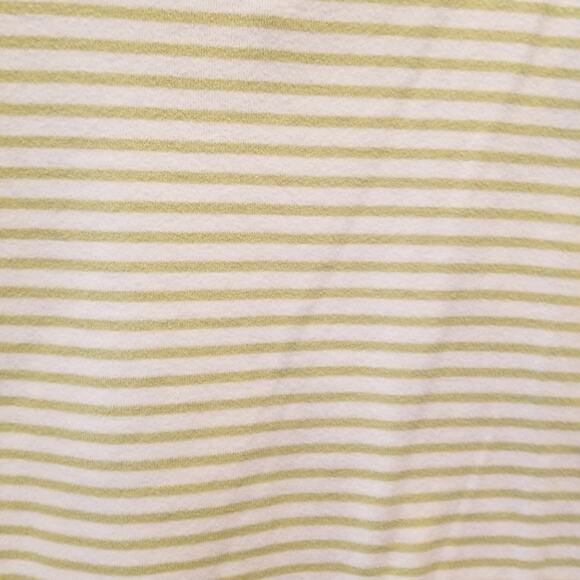 Calvin Klein White Green Stripe Crop Top Stretch Cotton  XL - Picture 6 of 8